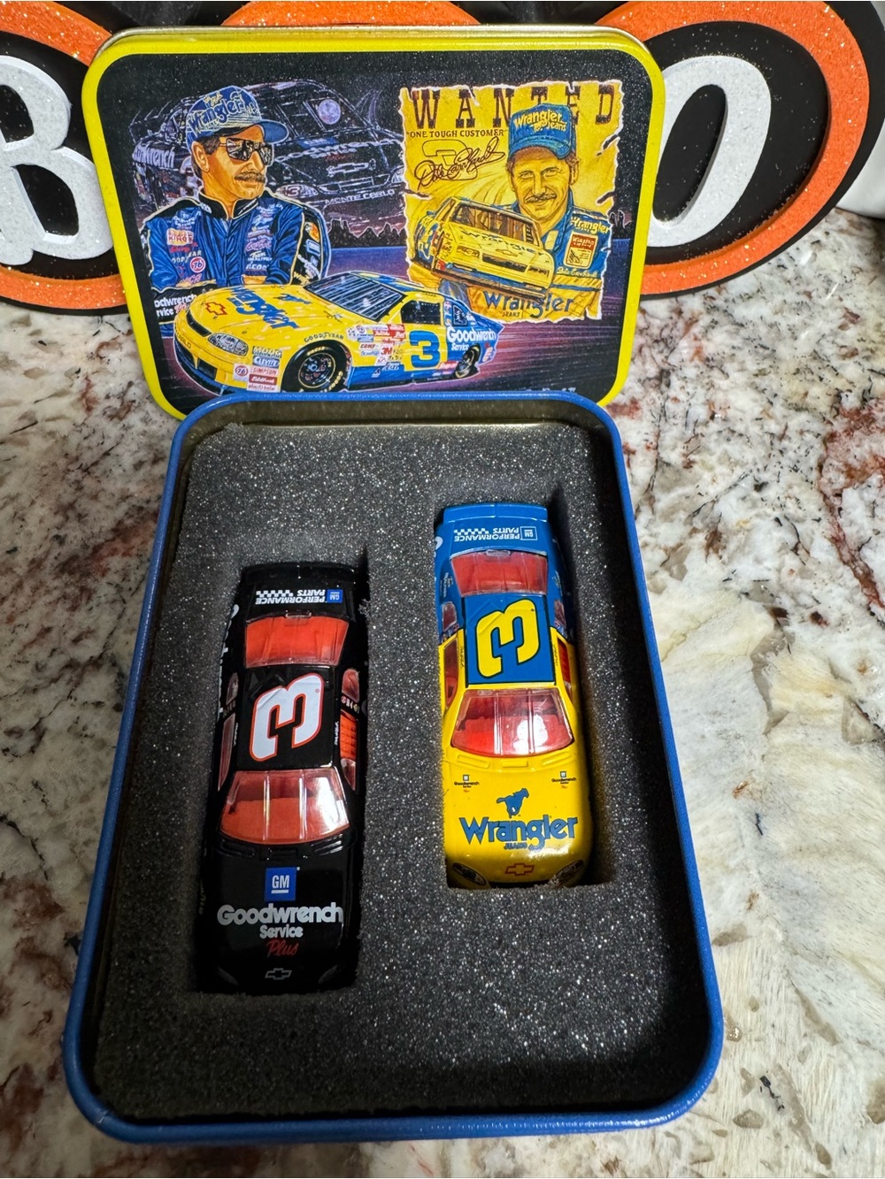 Wrangler & Goodwrench Die-Cast Race Car Set - Yellow & Black